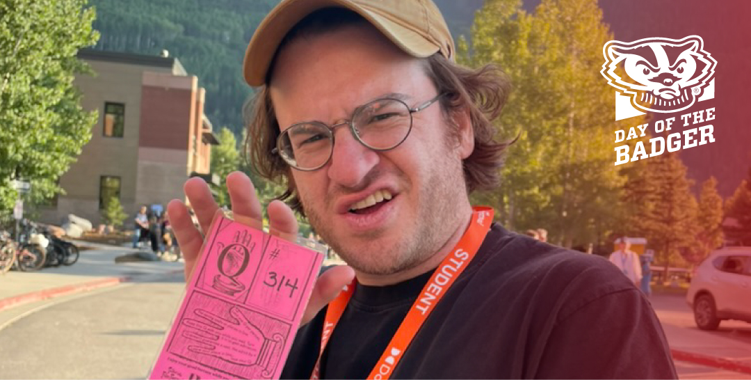Comm Arts grad student, Max Kaplan, attending the Telluride Film Festival.