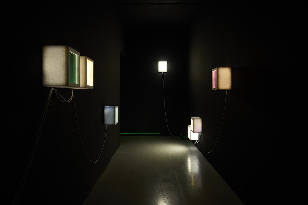 Light boxes.